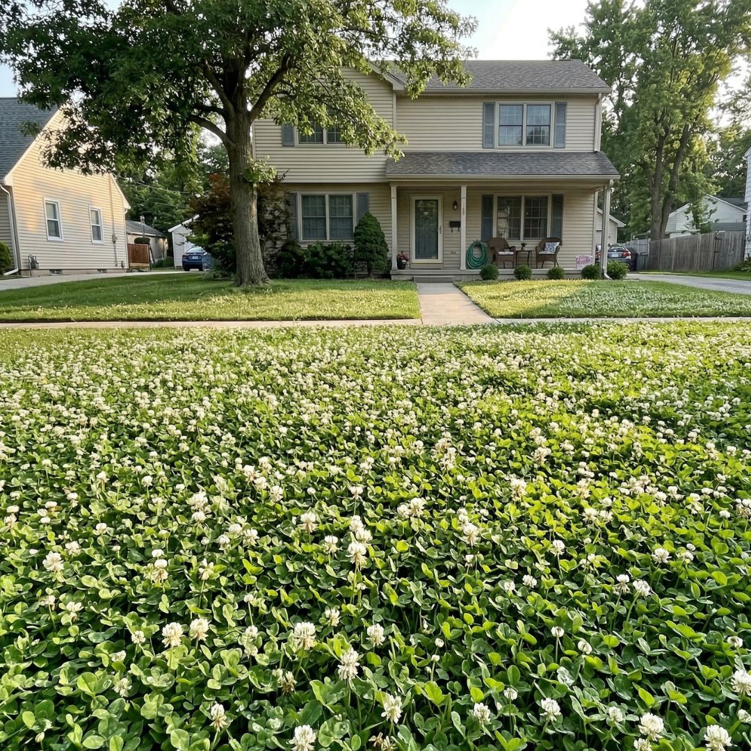 HearthClover white Dutch clover lawn