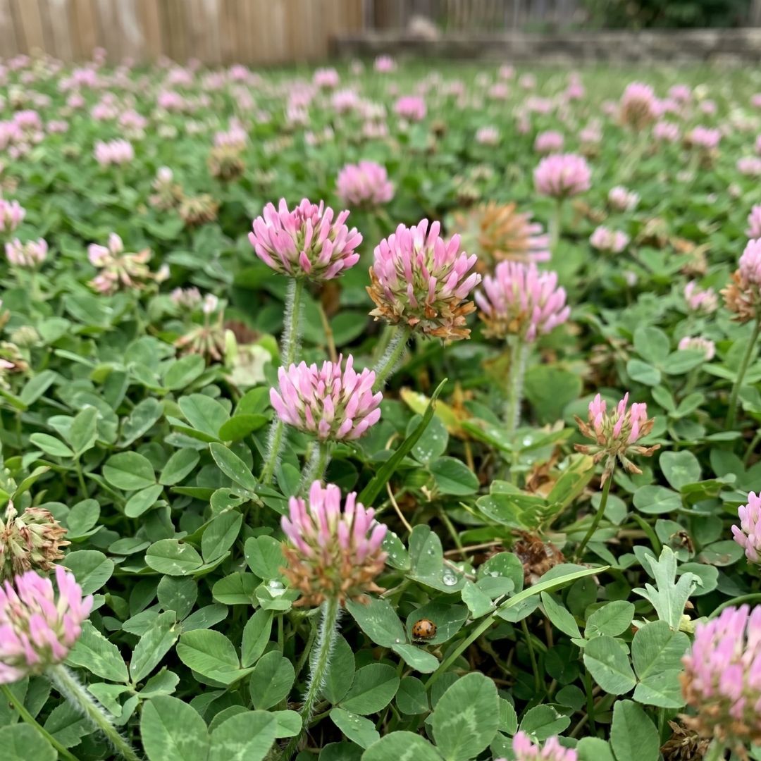 Close up of strawberry clovers