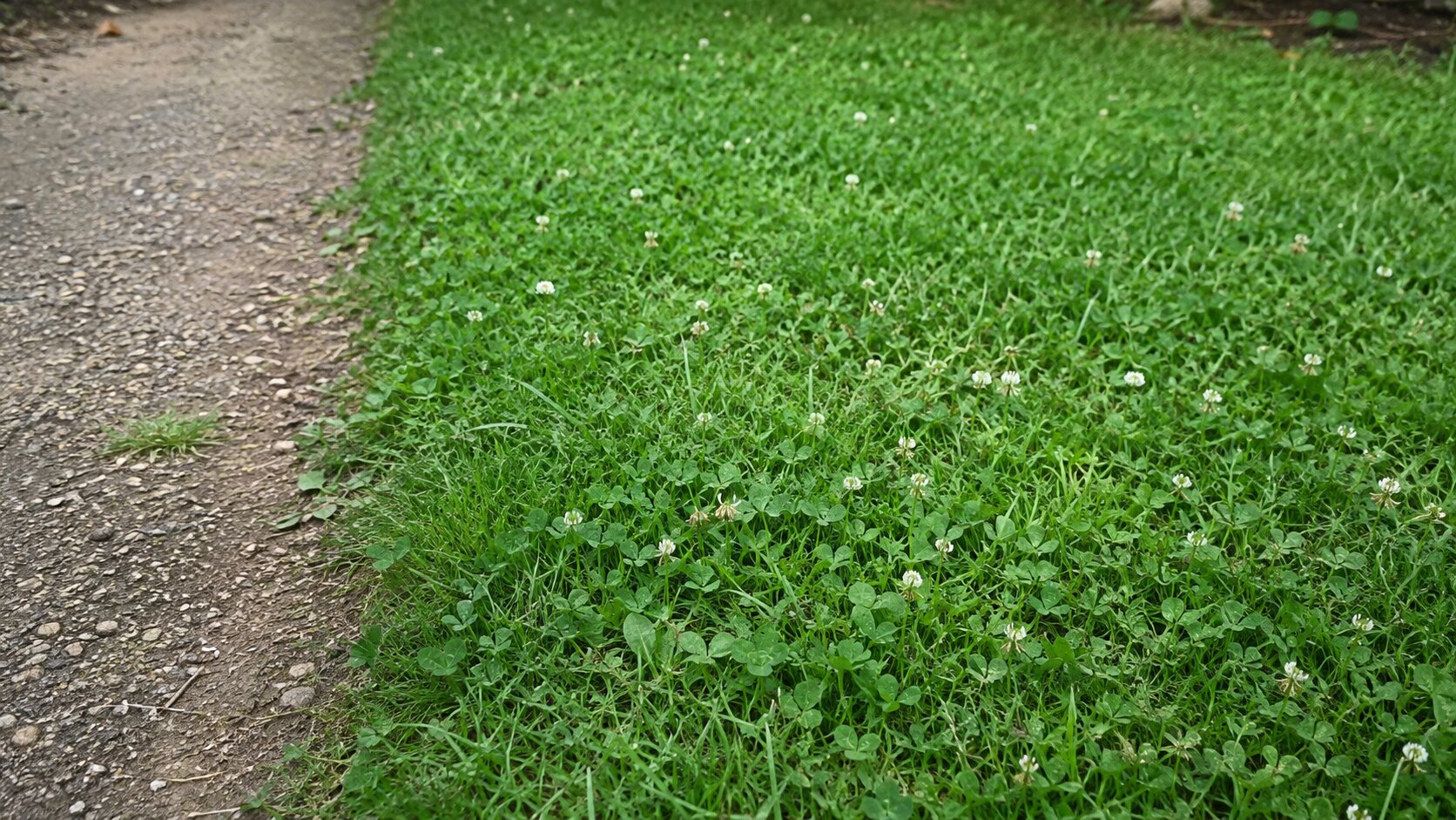 Eco-friendly ground covers suited for best for high traffic, shown thriving in a realistic best for high traffic yard setting