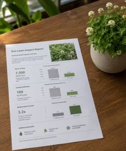 Eco-Lawn Impact Report eco-lawn seed — the lawn established in a real garden
