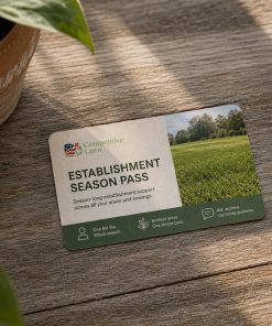 Establishment Season Pass eco-lawn seed — the lawn established in a real garden
