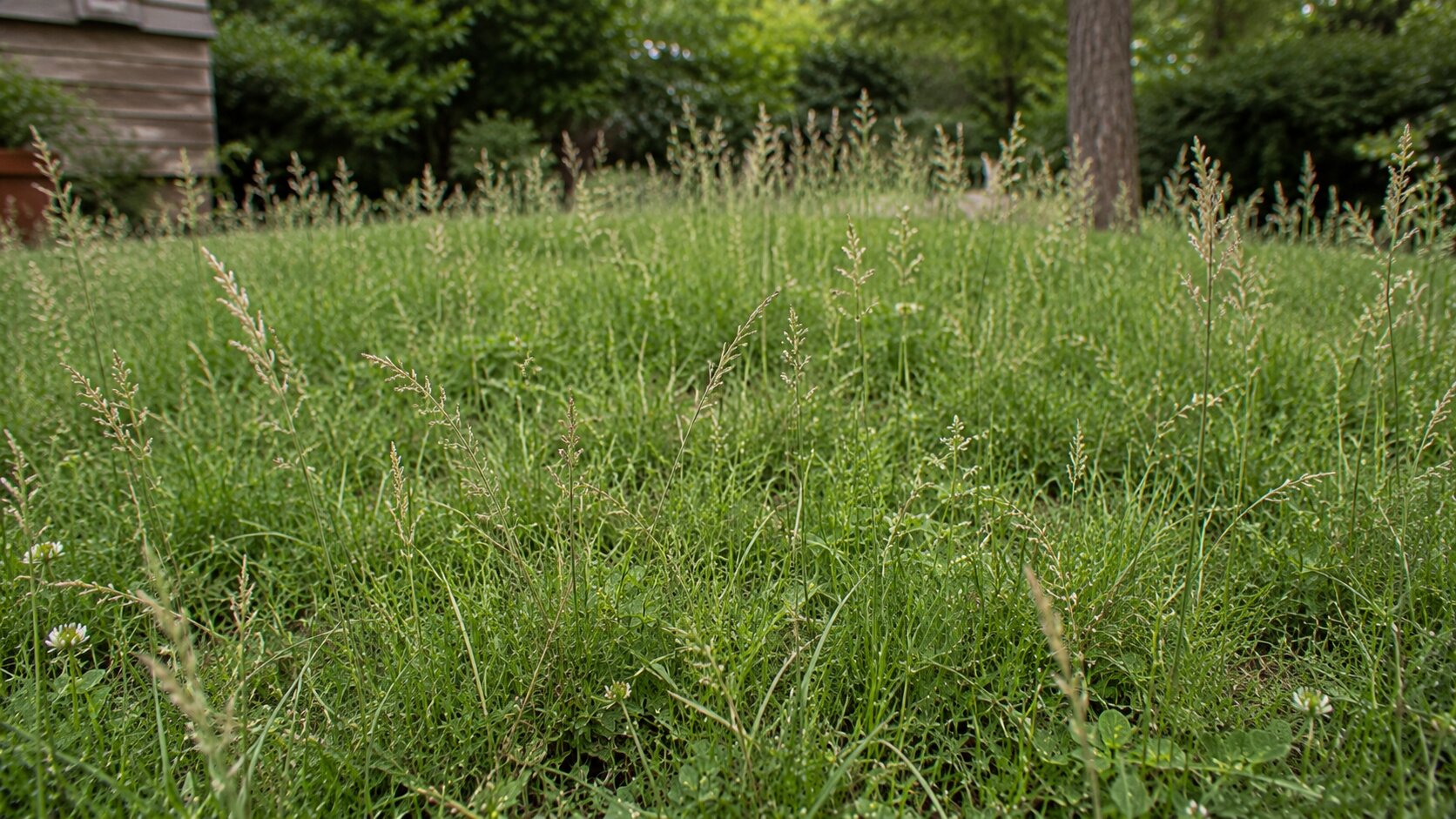 A native grass lawn with fine prairie grasses and delicate seed heads